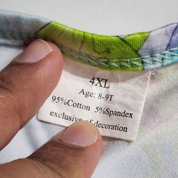 Girls Disney Boutique Monster's Inc Mike Sully Boo Blue & Green Dress Size 8-9 - Picture 7 of 11